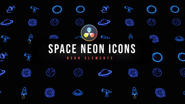 Space Neon Icons