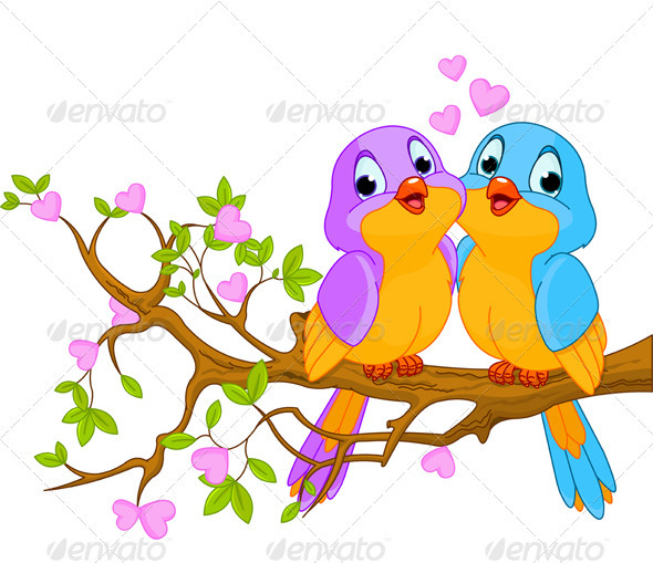 Birds in Love - Valentines Seasons/Holidays
