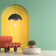 Memphis style conceptual interior room - PhotoDune Item for Sale