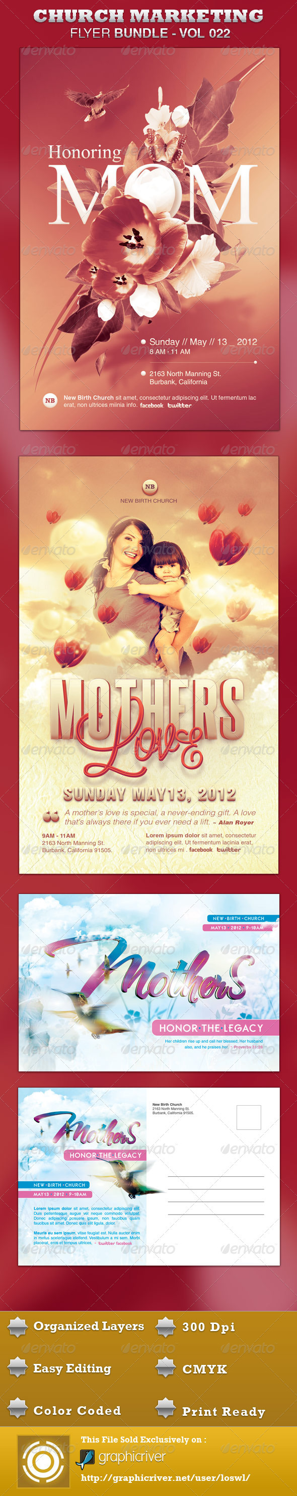 Church Marketing Flyer Bundle-Vol 022 - Church Flyers