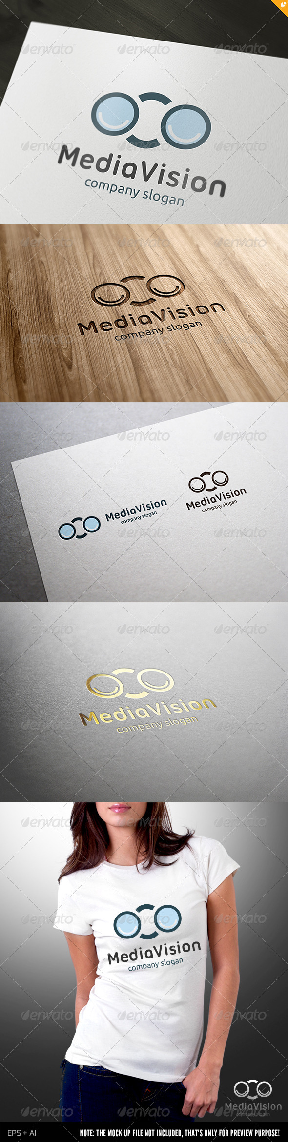 Media Vision Logo - Objects Logo Templates