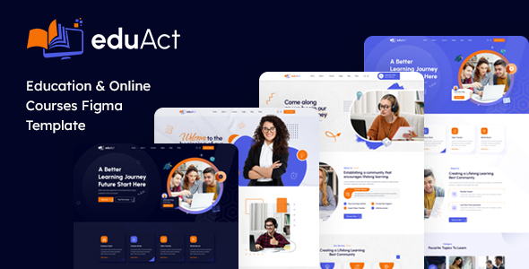 EduAct - Education & Courses Figma Template