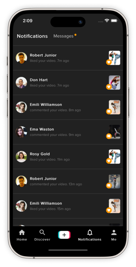 TikTok Clone App Template in Ionic - Short Video Creating App Template ...