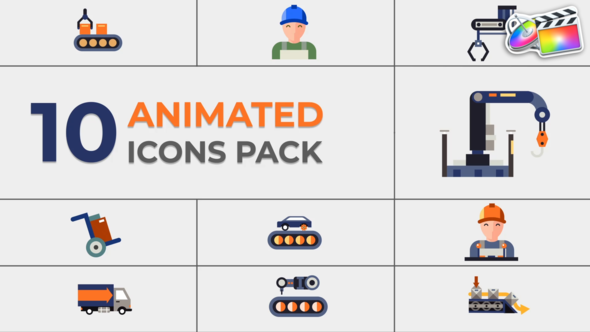 Industrial Icons Pack for FCPX