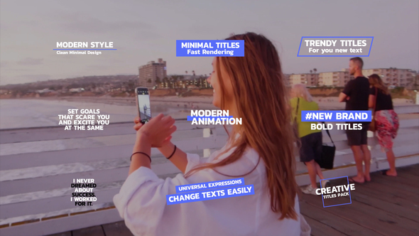 Bold Text Titles | After Effects Titles template preview