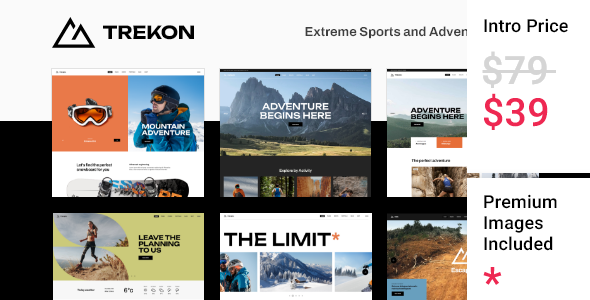 TrekOn - Extreme Sports and Adventure Theme