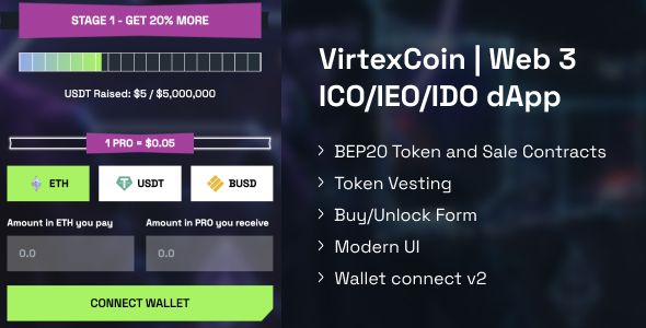 [DOWNLOAD]VirtexCoin | Web 3 ICO/IEO/IDO dApp - Crypto Fund Raiser