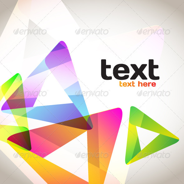 Colorful Abstract Triangles - Backgrounds Decorative