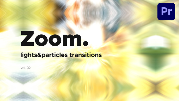 Lights & Particles Zoom Transitions for Premiere Pro Vol. 02