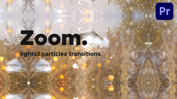 Lights & Particles Zoom Transitions for Premiere Pro Vol. 03