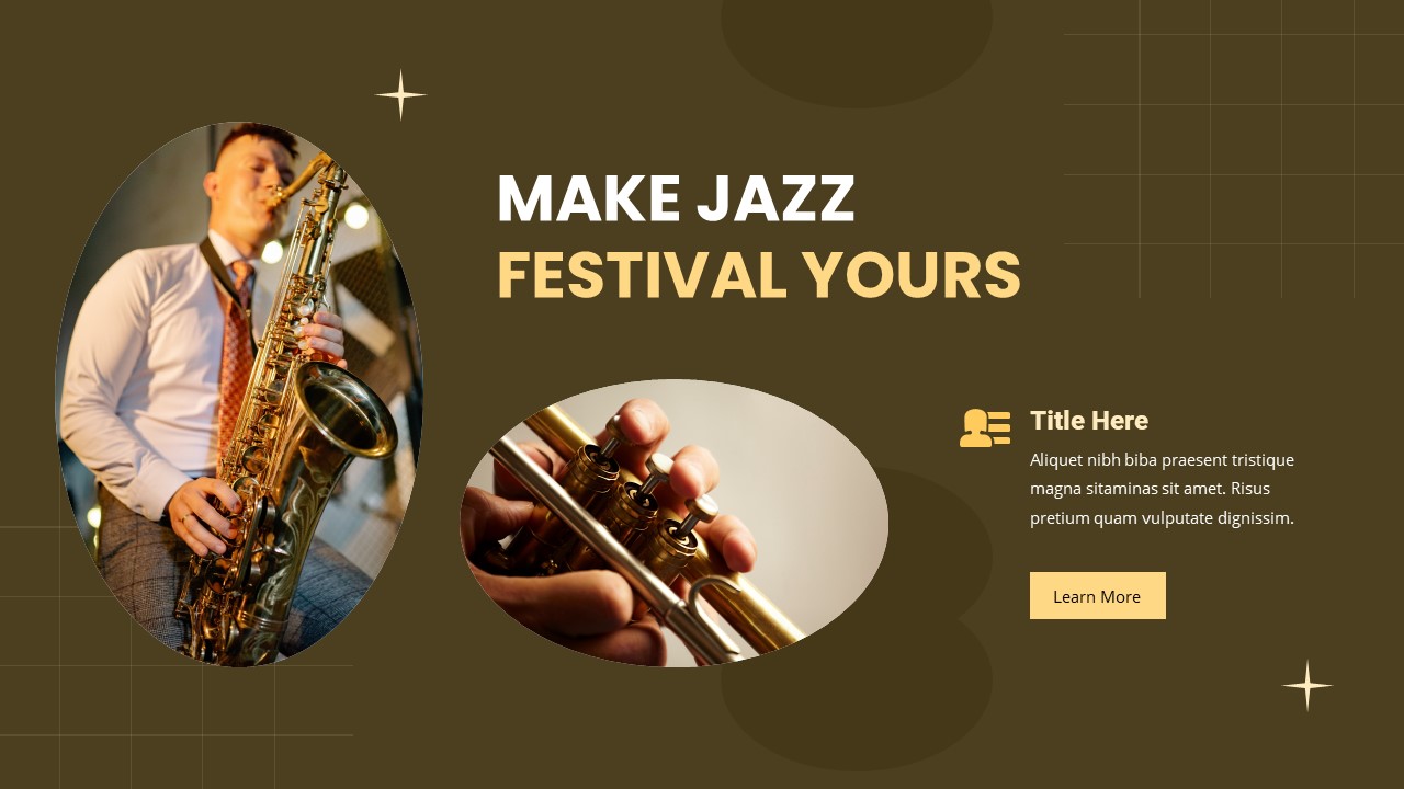 Jazz Festival PowerPoint Template, Presentation Templates | GraphicRiver