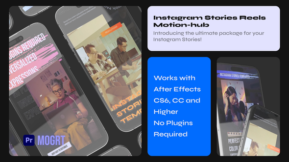 Instagram stories - Insta Reel Tik-tok Stories Story Mogrt