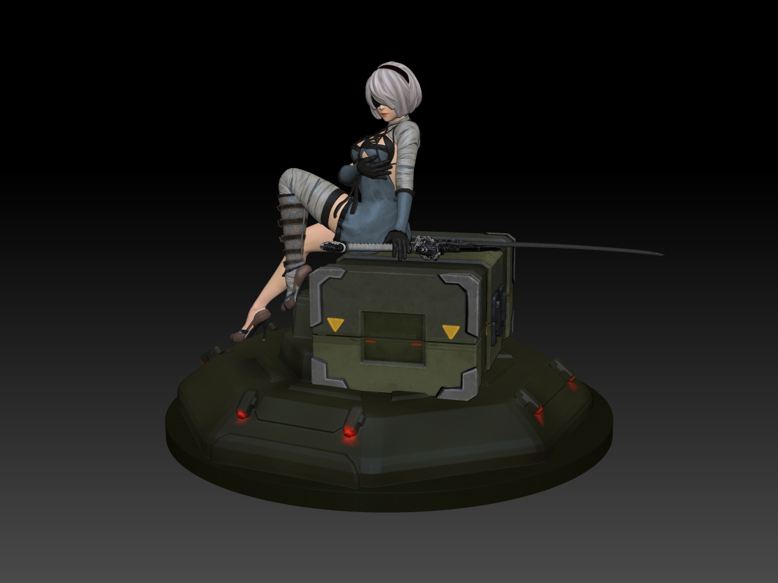 2b - Nier Automata 3D Print By Playdesign | 3DOcean