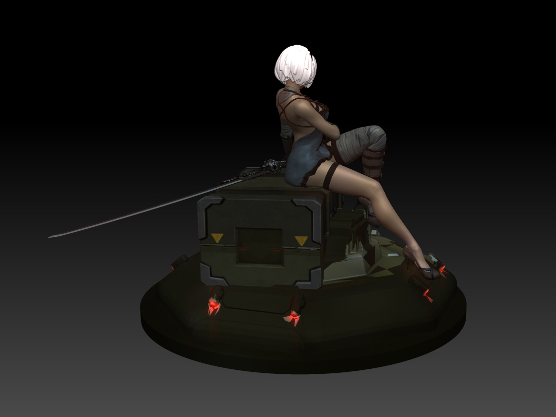 2b - Nier Automata 3D Print By Playdesign | 3DOcean