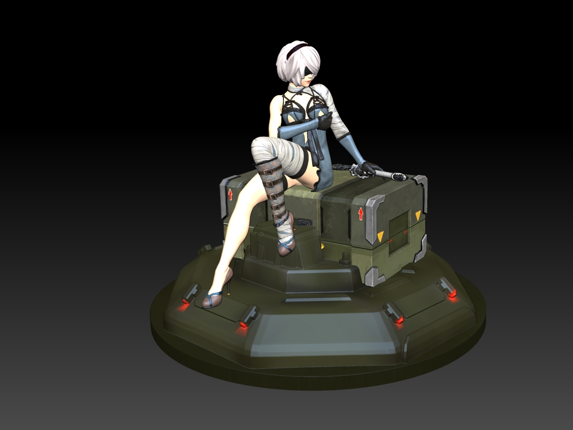 2b - Nier Automata 3D Print By Playdesign | 3DOcean