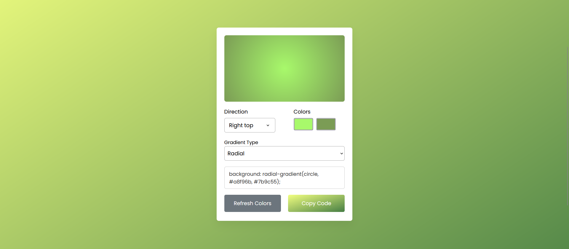 Gradient Generator (Gradient Color Generator) by navnneetjakhar ...