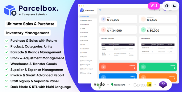 [DOWNLOAD]ParcelBox : Sales, Stocks & Purchase Billing with Ultimate Warehouse Inventory Management System