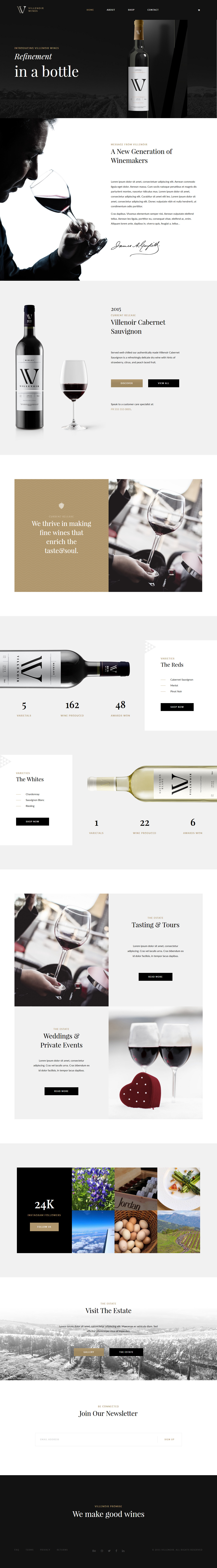 Villenoir - Vineyard, Winery & Wine Shop by disgogo | ThemeForest