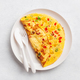 omelette with tomato, bell pepper onion and cheese. healthy breakfast - PhotoDune Item for Sale