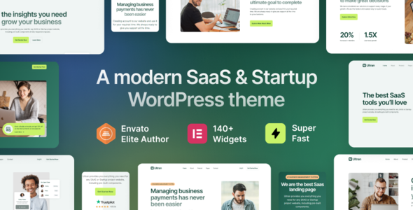 Ultran – SaaS & Startup WordPress Theme