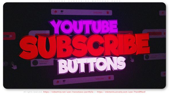 Youtube Subscribe Buttons PACK
