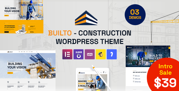 Builto - Engineering Construction WordPress Theme