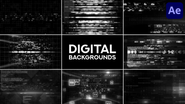 Collection Of Digital Backgrounds for After Effects
