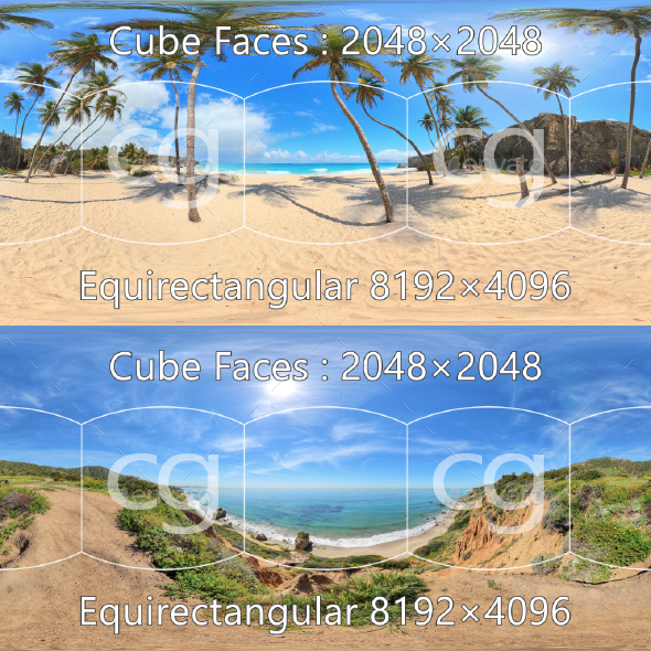 Tropical Beach Panoramas