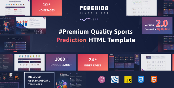 PerediOn - Sports Betting Platform HTML Template