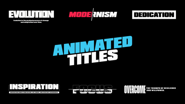 Animated Titles | Premiere Pro