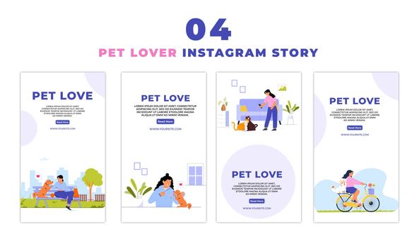 Pet Lovers Premium Characters Instagram Story