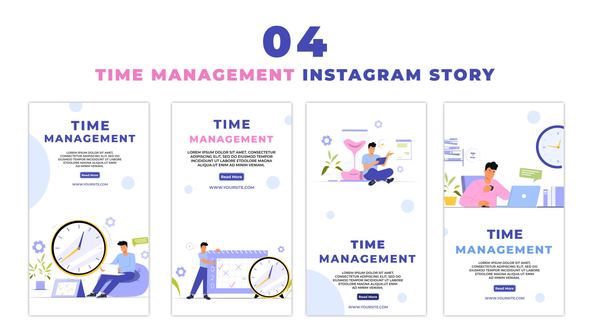 Office Employee Time Management Instagram Story