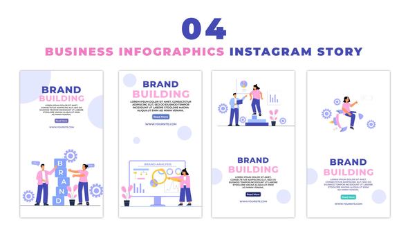 Brand Building Animated Flat Character Instagram Story