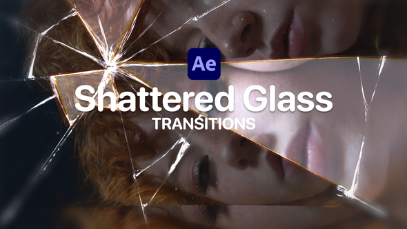 Shattered Glass Transitions for After Effects Elements template preview