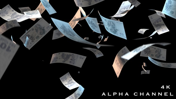 Falling Georgia Money Banknotes alt