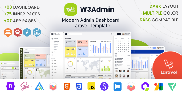 W3Admin - Modern Laravel Admin Dashboard