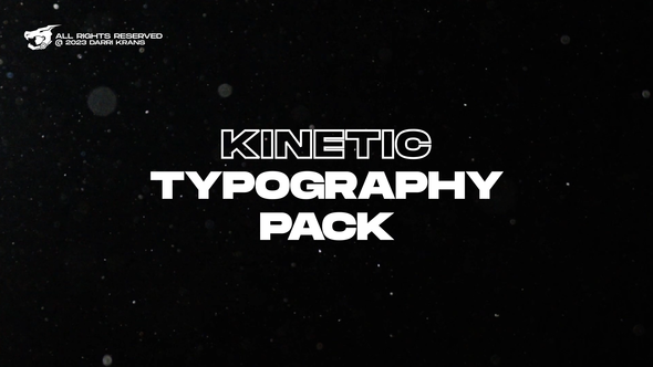 Kinetic Typography Titles  AE Titles template preview