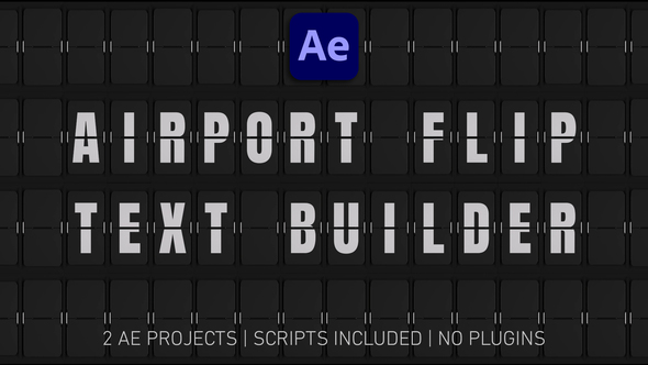 Airport Flip Board Text Builder - Scripts included