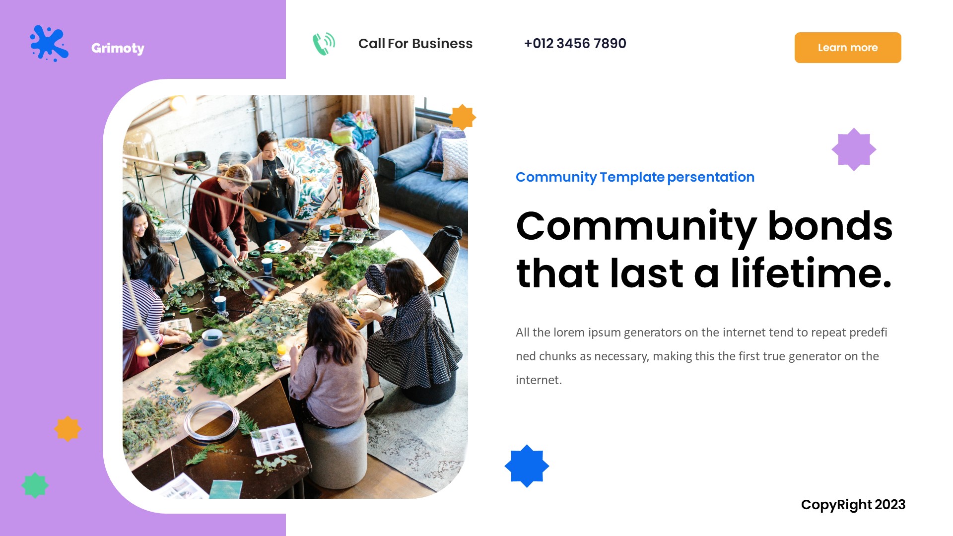 Grimorty - Community Class and Social Meetup Google Slides Template ...