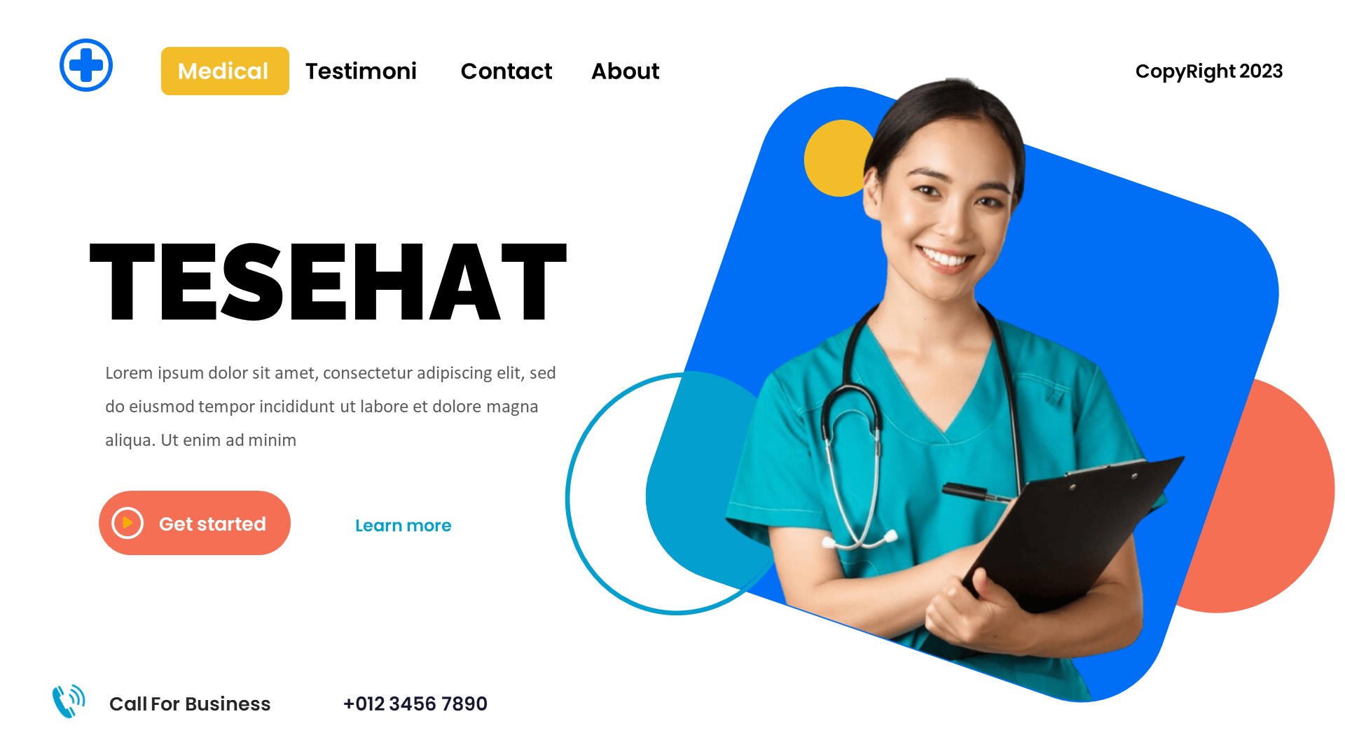 Tesehat - Medical and Dentist Keynote Template, Presentation Templates
