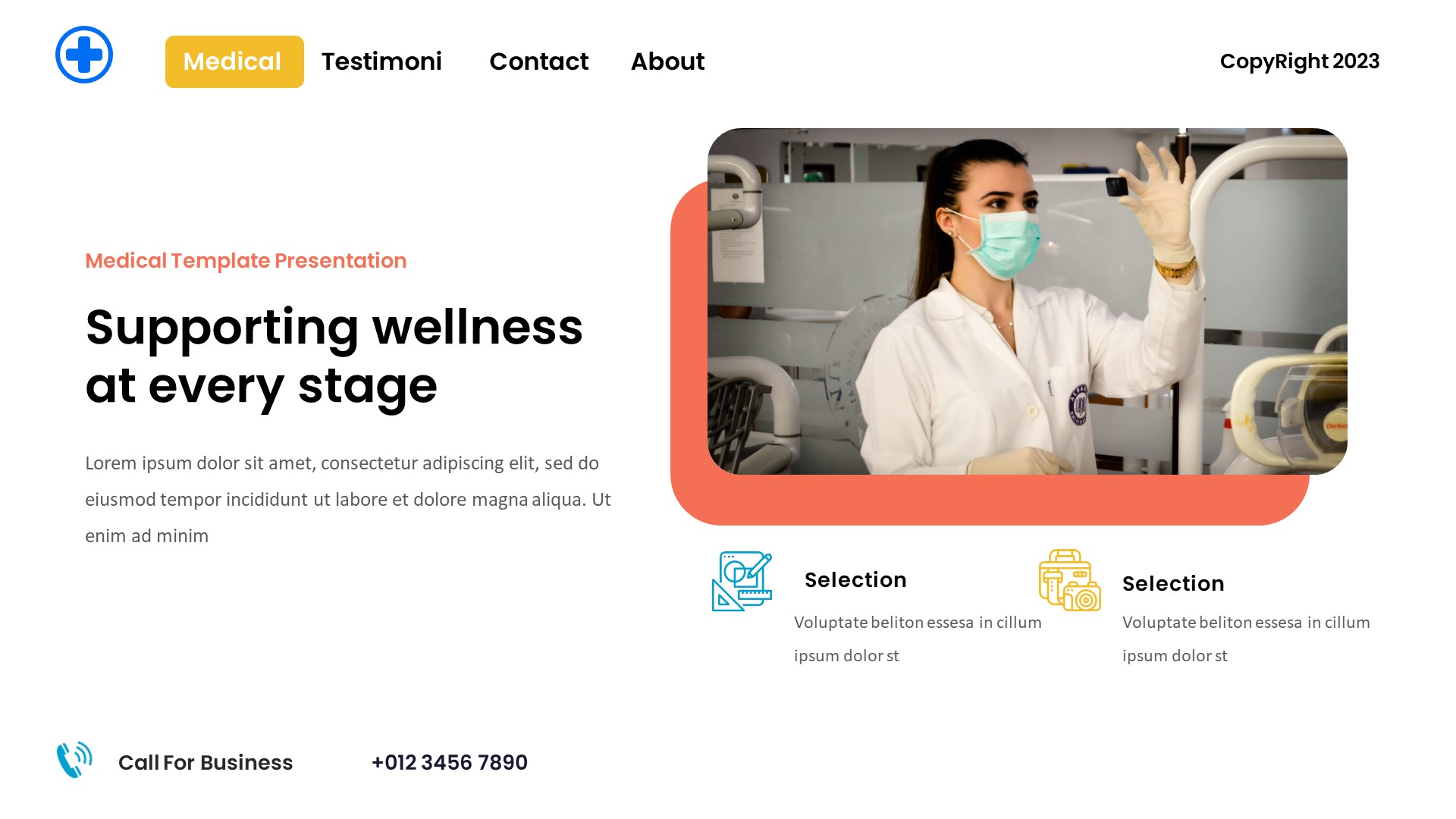 Tesehat - Medical and Dentist Keynote Template, Presentation Templates