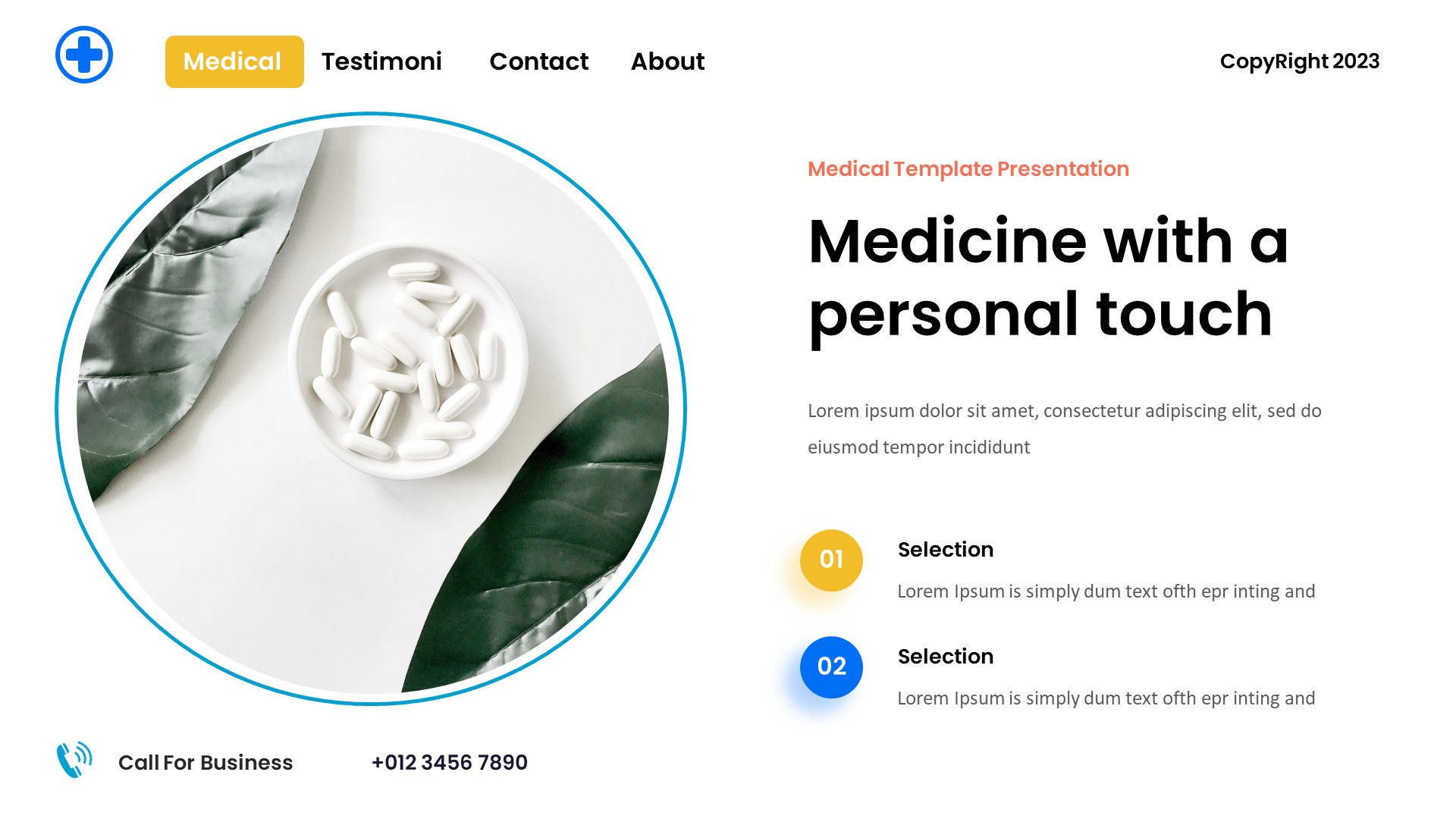 Tesehat - Medical and Dentist Keynote Template, Presentation Templates