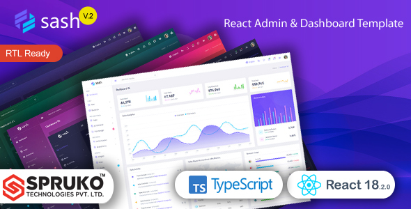 Sash - ReactTS Admin & Dashboard Template by SPRUKO | ThemeForest