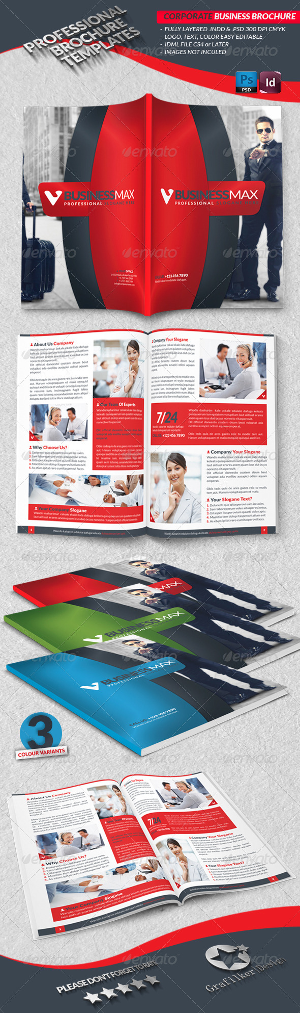 Corporate Business Brochure - Brochures Print Templates