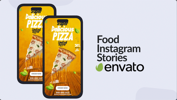 Food Instagram Stories Product Promo template preview