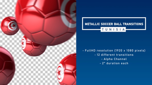 Metallic Soccer Ball Transitions - Tunisia