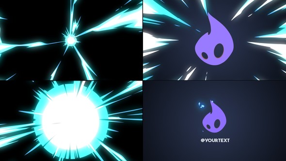 2D Cartoon Energy Logo Opener [Premiere Pro]