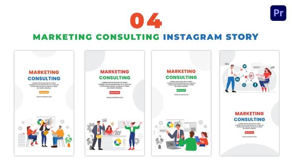 Eye Catching Marketing Consulting Character Instagram Story