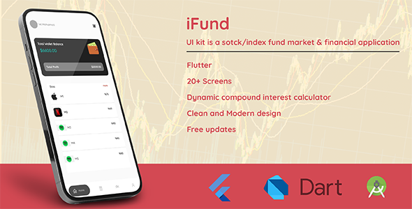 iFund – Stock/Index fund market UI Kit