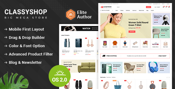 Classyshop – Multipurpose Shopify 2.0 Responsive Theme